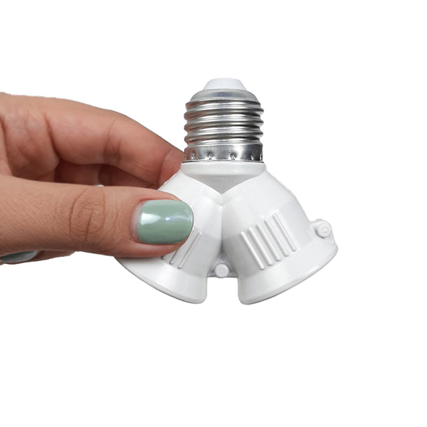 تبدیل سرپیچ 1 به 2 سقفی مدل E27 