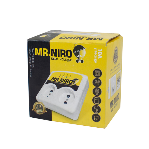 محافظ برق 2 خانه مستر نیرو ( MR NIRO ) 10 آمپر مغزی برنجی