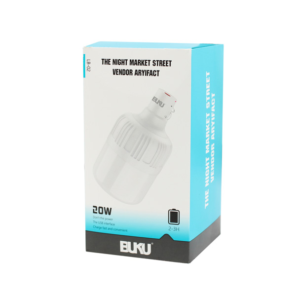 لامپ ال ای دی 20 وات بوکو BUKU مدل شارژی